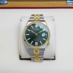 Đồng Hồ Nam Citizen Automatic Tsuyosa 60 Demi Gold Green NK0024-54X