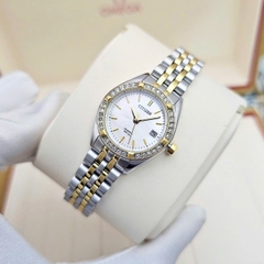 Đồng Hồ Nữ Citizen Quartz EU6064-54D Dây Thép Vỏ Trắng Mặt Khảm Trai 