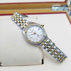 Đồng Hồ Nữ Citizen Quartz EU6064-54D Dây Thép Vỏ Trắng Mặt Khảm Trai 