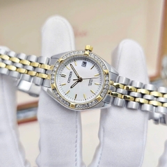 Đồng Hồ Nữ Citizen Quartz EU6064-54D Dây Thép Vỏ Trắng Mặt Khảm Trai 