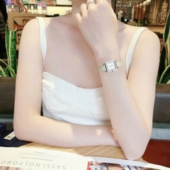 Đồng Hồ Nữ Casio Quartz LTP-E176L-5AVDF Dây Da Nude Mặt Trắng 