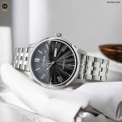 Đồng Hồ Nam Ctizen Automatic Mechanical NH7501-85H Dây Thép Mặt Đen Sapphire