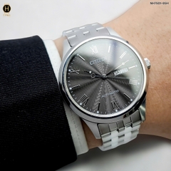 Đồng Hồ Nam Ctizen Automatic Mechanical NH7501-85H Dây Thép Mặt Đen Sapphire