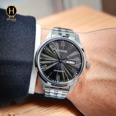 Đồng Hồ Nam Ctizen Automatic Mechanical NH7501-85H Dây Thép Mặt Đen Sapphire