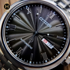 Đồng Hồ Nam Ctizen Automatic Mechanical NH7501-85H Dây Thép Mặt Đen Sapphire
