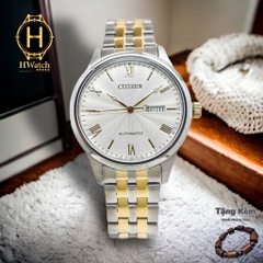 Đồng Hồ Nam Citizen Automatic NH7506-81A Dây Sắt Vỏ Trắng Mặt Trắng Sapphire