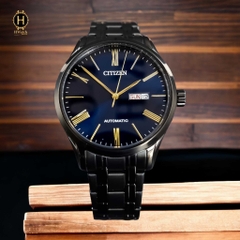 Đồng Hồ Nam Citizen Automatic NH8365-86M  Vỏ Đen Mặt Xanh Cá Tính