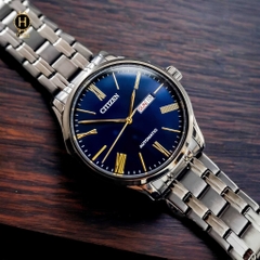 Đồng Hồ Nam Citizen Automatic NH8365-86M  Vỏ Đen Mặt Xanh Cá Tính