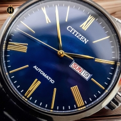 Đồng Hồ Nam Citizen Automatic NH8365-86M  Vỏ Đen Mặt Xanh Cá Tính