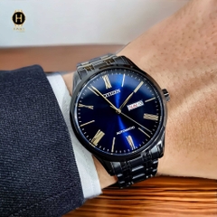 Đồng Hồ Nam Citizen Automatic NH8365-86M  Vỏ Đen Mặt Xanh Cá Tính