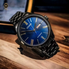 Đồng Hồ Nam Citizen Automatic NH8365-86M  Vỏ Đen Mặt Xanh Cá Tính
