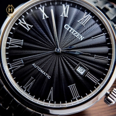 Đồng Hồ Nam Citizen Automatic NJ0080-50E ( NJ0080-92E ) Mặt Số Đen Sapphire