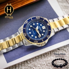 Đồng Hồ Nam Citizen Automatic NJ0174-82L Dây Sắt Demi Vàng Mặt Xanh Dương Sapphire