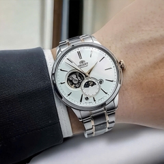 Đồng Hồ Nam Orient Automatic Open Heart Sun And Moon Gen 6 RA-AS0101S10B ( RA-AS0101S30B ) ( RA-AS0101S )