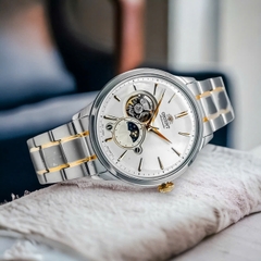 Đồng Hồ Nam Orient Automatic Open Heart Sun And Moon Gen 6 RA-AS0101S10B ( RA-AS0101S30B ) ( RA-AS0101S )