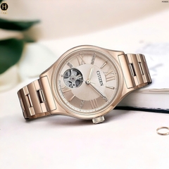 Đồng Hồ Nữ Citizen Automatic PC1003-58X Rose  Open Heart