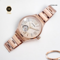 Đồng Hồ Nữ Citizen Automatic PC1003-58X Rose  Open Heart