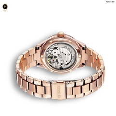 Đồng Hồ Nữ Citizen Automatic Mechanical Rose Open Heart PC1017-61Y