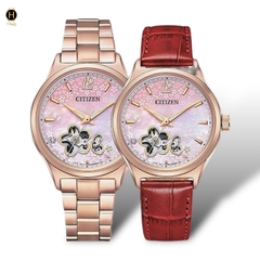 Đồng Hồ Nữ Citizen Automatic Mechanical Rose Open Heart PC1017-61Y
