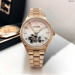 Đồng Hồ Nữ Citizen Automatic Mechanical Rose Open Heart PC1017-61Y