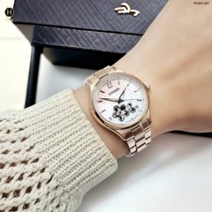 Đồng Hồ Nữ Citizen Automatic Mechanical Rose Open Heart PC1017-61Y