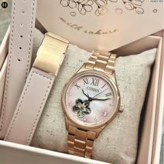 Đồng Hồ Nữ Citizen Automatic Sakura Special Edition PC1017-70Y