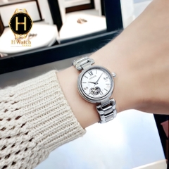 Đồng Hồ Nữ CITIZEN Cơ PR1020-85A Dây Thép Mặt Trắng Lộ  Kính Sapphire