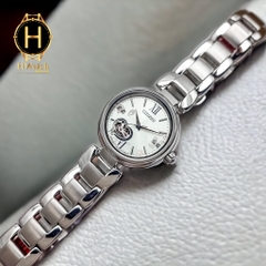 Đồng Hồ Nữ CITIZEN Cơ PR1020-85A Dây Thép Mặt Trắng Lộ  Kính Sapphire