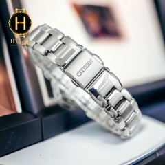 Đồng Hồ Nữ CITIZEN Cơ PR1020-85A Dây Thép Mặt Trắng Lộ  Kính Sapphire