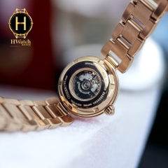 Đồng Hồ Nữ CITIZEN Cơ PR1022-80X Dây Thép Mạ Vàng Hồng Mặt Hồng Lộ  Kính Sapphire