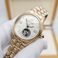 Đồng Hồ Nữ Citizen Automatic 28.5mm Open Heart PR1043-80P