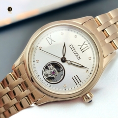 Đồng Hồ Nữ Citizen Automatic 28.5mm Open Heart PR1043-80P