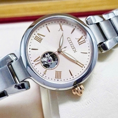 Đồng Hồ Nữ Citizen Automatic Open Heart Mechanical PR1050-68W