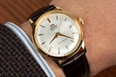 Đồng Hồ Nam Orient Automatic Contemporary Classic Bambino RA-AC0M01S30B ( RA-AC0M01S10B ) ( RA-AC0M01S ) Dây Da Nâu Thép Vàng Mặt Trắng