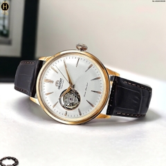 Đồng Hồ Nam Orient Automatic RA-AG0001S RA-AG0001S10B RA-AG0001S00C RN-AG0004S Dây Da Vỏ Vàng Mặt Trắng Thanh Lịch