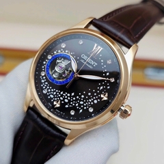 Đồng Hồ Nữ Orient Automatic RA-AG0017Y10B ( RA-AG0017Y ) ( RA-AG0017Y30B ) Dây Da Vỏ Vàng Hồng Mặt Nâu Đen