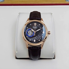 Đồng Hồ Nữ Orient Automatic RA-AG0017Y10B ( RA-AG0017Y ) ( RA-AG0017Y30B ) Dây Da Vỏ Vàng Hồng Mặt Nâu Đen