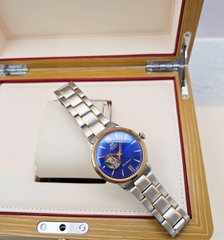 Đồng Hồ Nam Orient Automatic Bambino Open Heart Demi Rose BLue RA-AG0433L RA-AG0433L00C RA-AG0433L10B