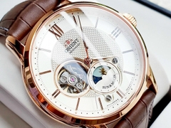 Đồng Hồ Nam Orient Automatic Sun And Moon 4 Open Heart Rose RA-AS0003S30B ( RA-AS0003S00B ) ( RA-AS0003S10B ) ( RN-AS0002J ) ( RN-AS0002S )