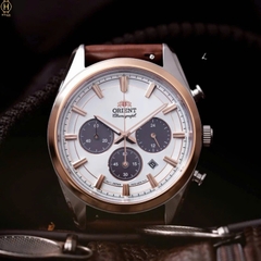 Đồng Hồ Nam Orient Quartz Solar Contemporary Chronograph RA-TX0306S10B