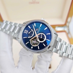 Đồng Hồ Nam Orient Star Automatic Semi Skeleton BLue green Grandient MOP Dial RK-BY0001A