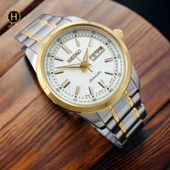 Đồng Hồ Nam Seiko Automatic Demiwhite Demi Gold SARV004