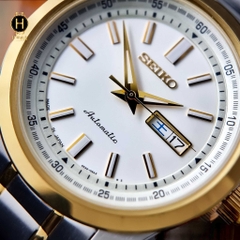 Đồng Hồ Nam Seiko Automatic Demiwhite Demi Gold SARV004