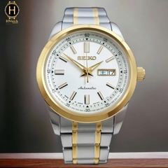 Đồng Hồ Nam Seiko Automatic Demiwhite Demi Gold SARV004