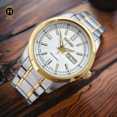 Đồng Hồ Nam Seiko Automatic Demiwhite Demi Gold SARV004