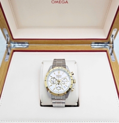 Đồng Hồ Nam Seiko Quartz Chronograph Tachymeter Spirit SBTR024 Dây Thép Demi Mặt Trắng