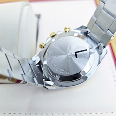 Đồng Hồ Nam Seiko Quartz Chronograph Tachymeter Spirit SBTR024 Dây Thép Demi Mặt Trắng