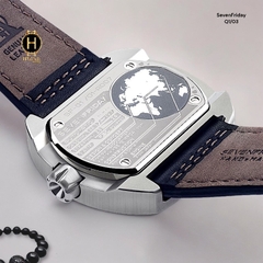 Đồng Hồ Nam SevenFriday Automatic  Q1/03 Dây Da Mặt Trắng.