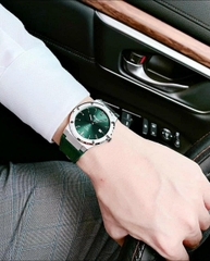 Đồng Hồ Nam Salvatore Ferragamo Quartz SFDT00119 Dây Da Vỏ Trắng Mặt Xanh Lá Sapphire