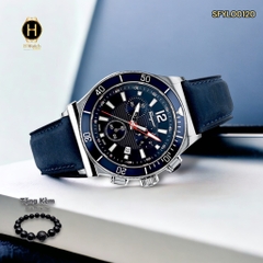 Đồng Hồ Nam Salvatore Ferragamo Quartz SFYL00120  Dây Da Vỏ Xanh Mặt Xanh Sapphire